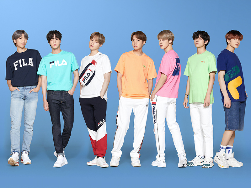 FILA تطلق مجموعة رجالية فريدة بالتعاون مع الفرقة العالمية BTS